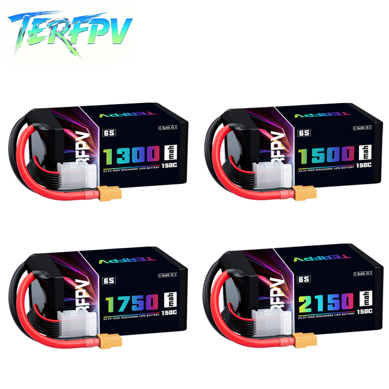 Rc Helicopter Battery - TERFPV Lipo Battery 6S 22.2V 1300/1500/1750./2150mAh