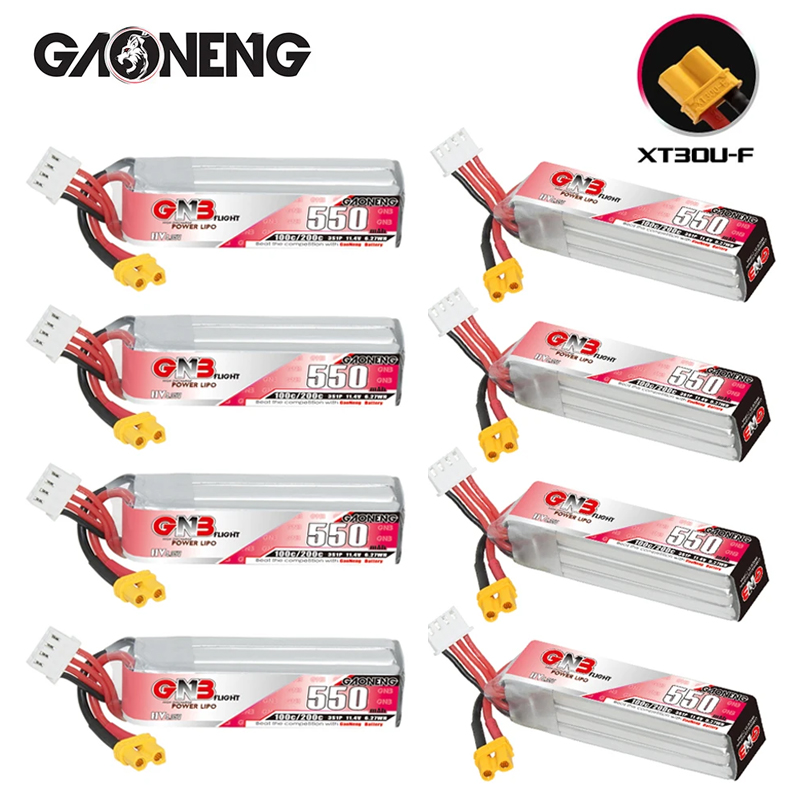 GNB HV 11.4V 550mAh 100C/200C  - đánh giá và giá Rc Helicopter Battery