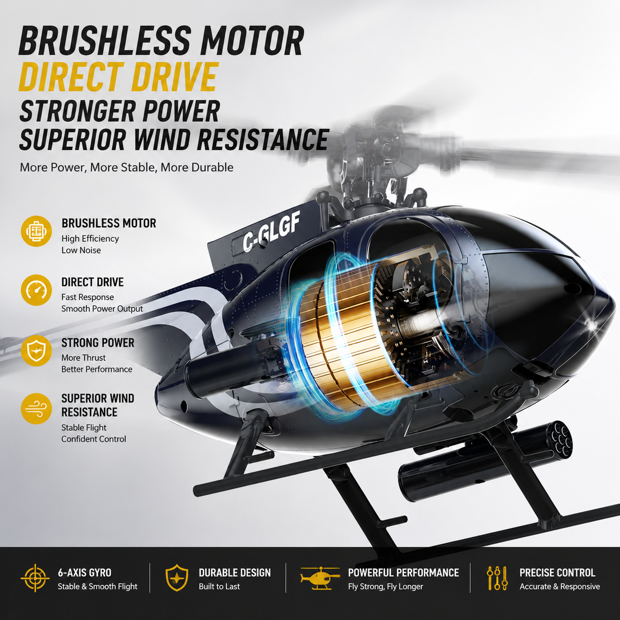 K300 6CH RC Helicopter Brushle - đánh giá và giá Rc Helicopter Gyro