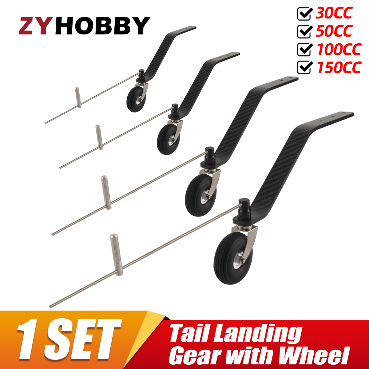 Tail Landing Gear with Wheel 3 - đánh giá và giá Rc Helicopter Bag