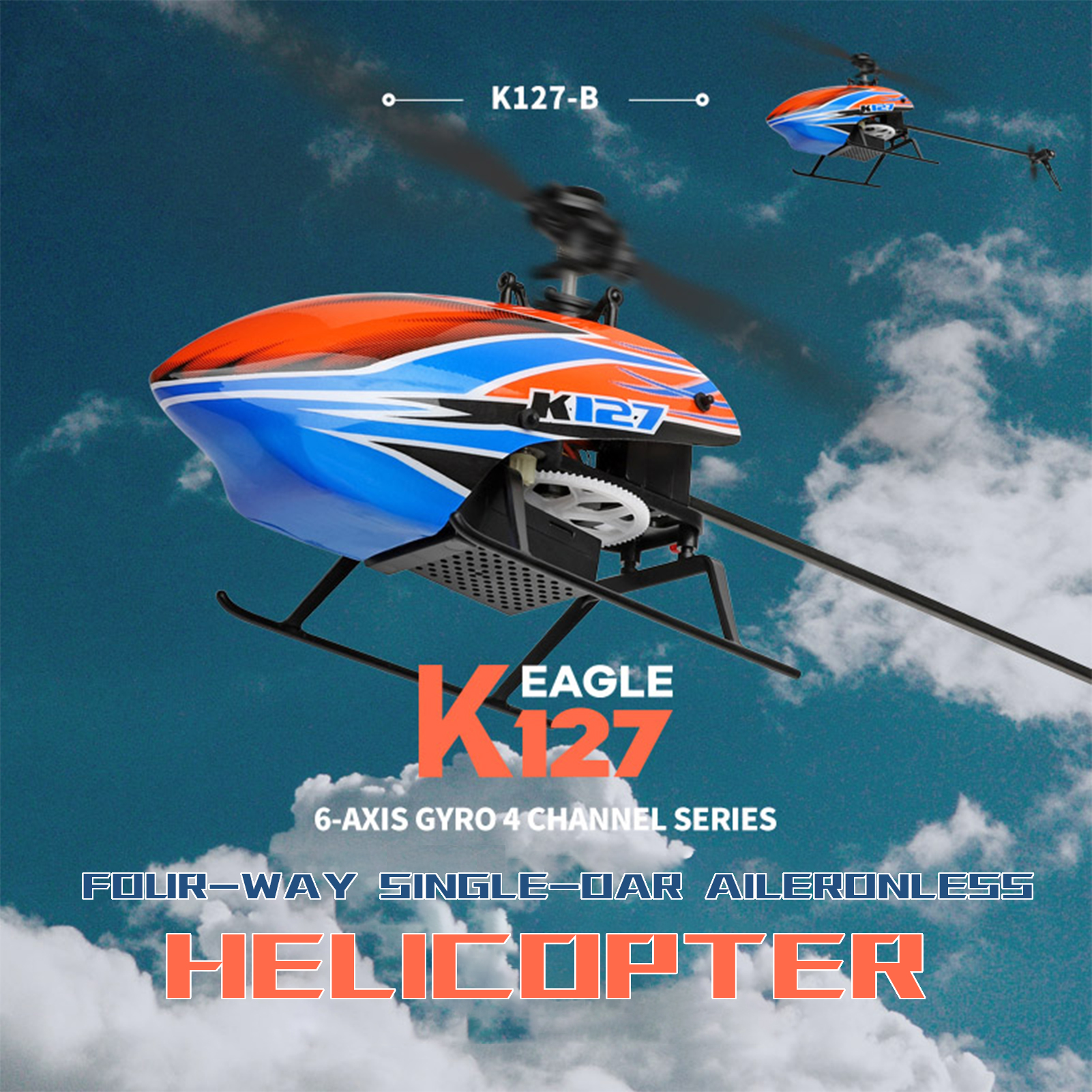 WLtoys XK K127 4CH 6-axis Gyro - đánh giá và giá Rc Helicopter Blade