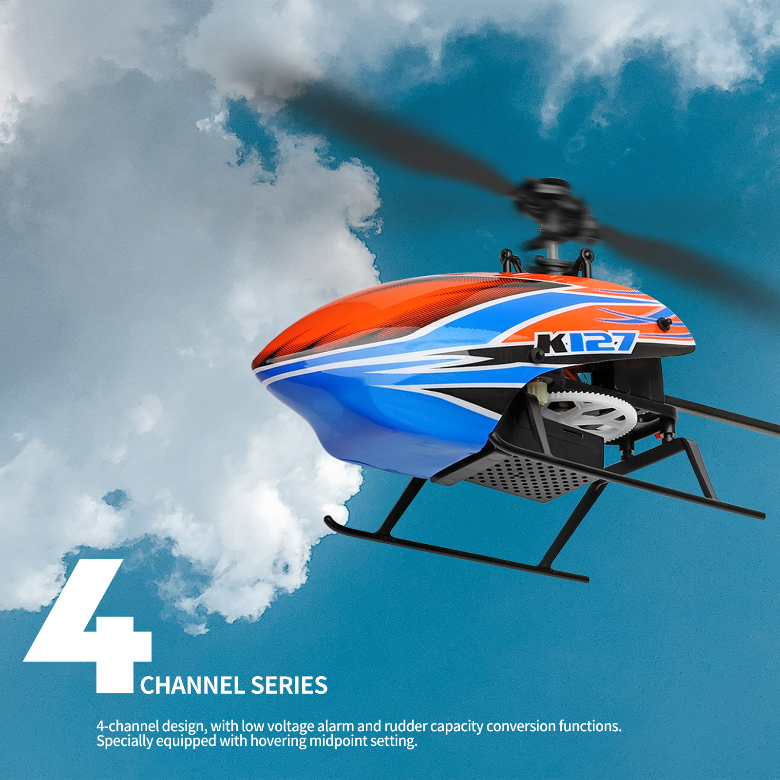 WLtoys XK K127 4CH 6-axis Gyro - đánh giá và giá Rc Helicopter Blade